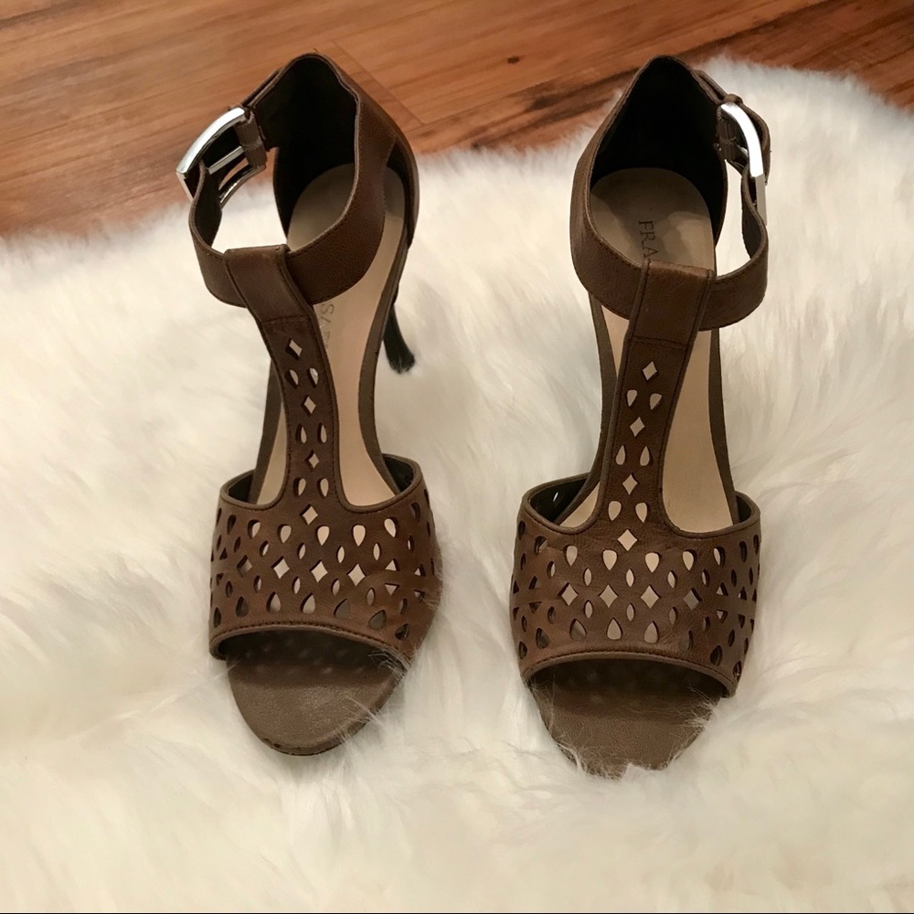 Franco Sarto Tan Sandals Heels